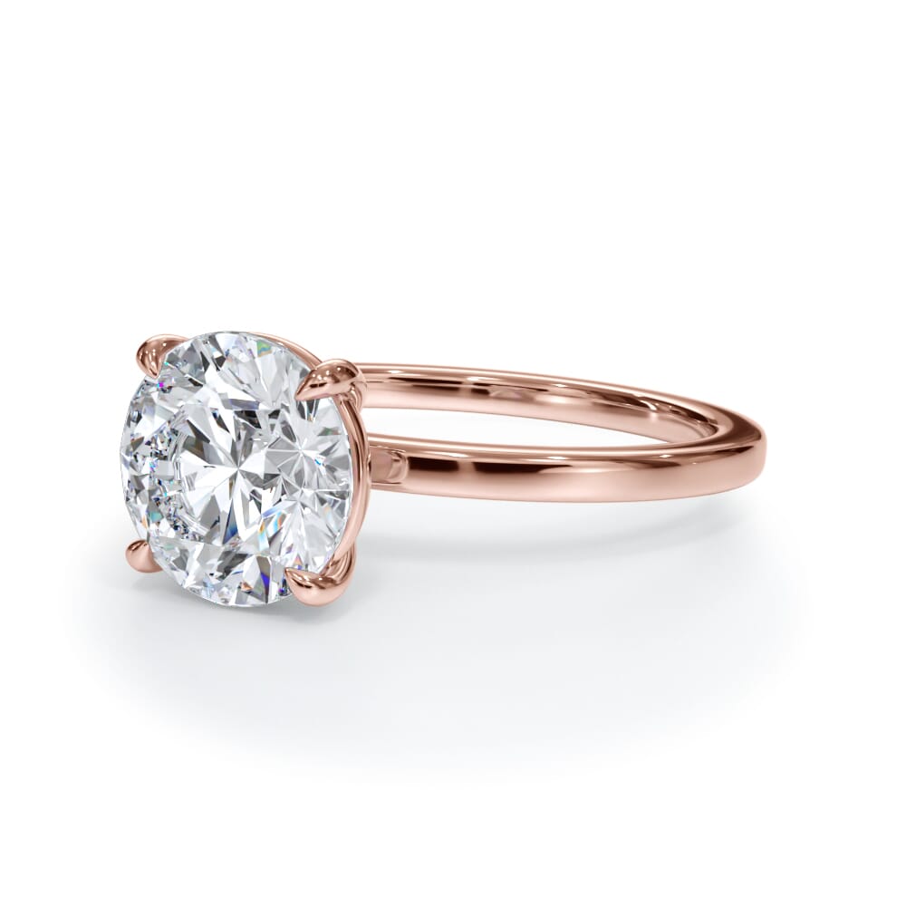 14K Rose Gold Bellora Solitaire Engagement Ring