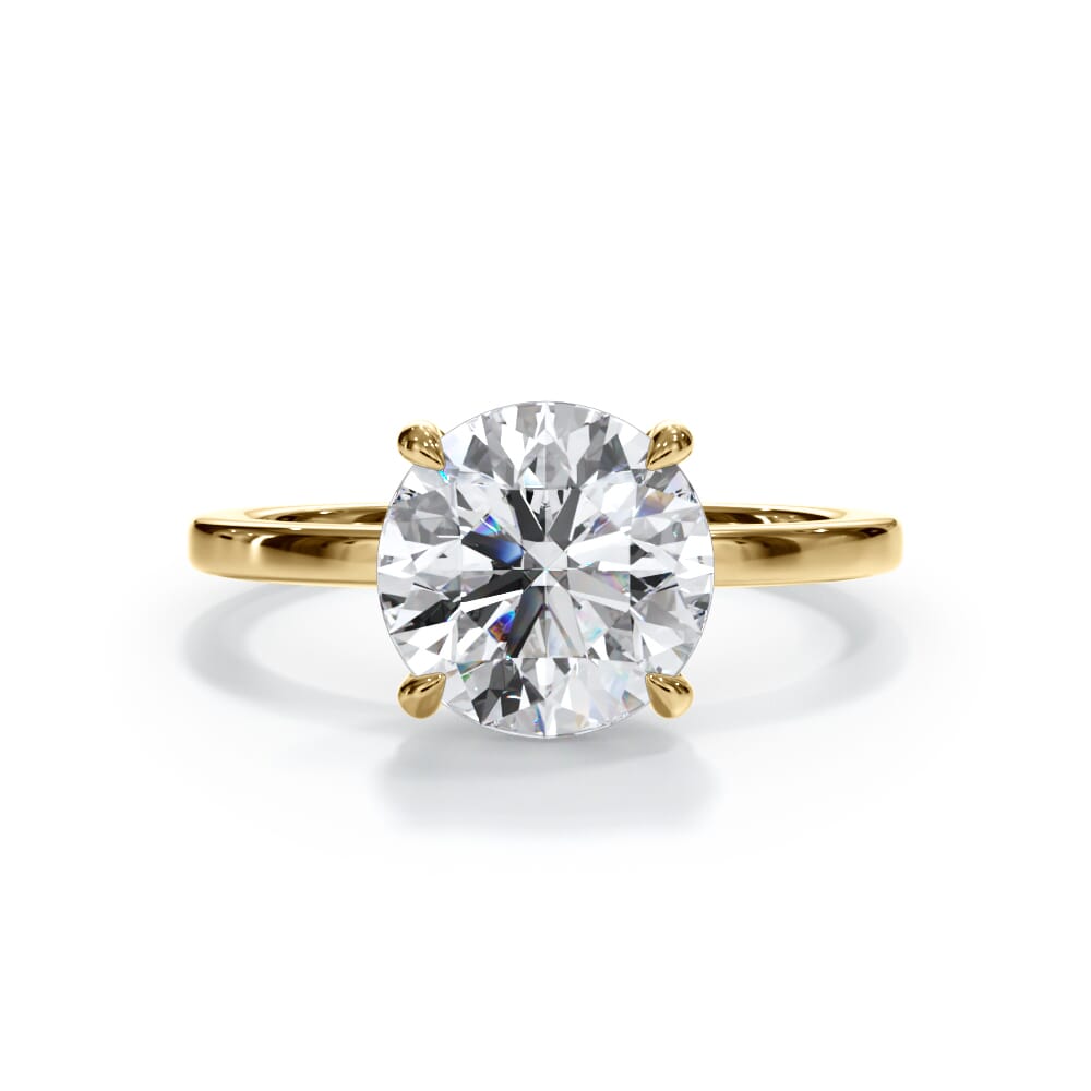 14K Yellow Gold Bellora Solitaire Engagement Ring