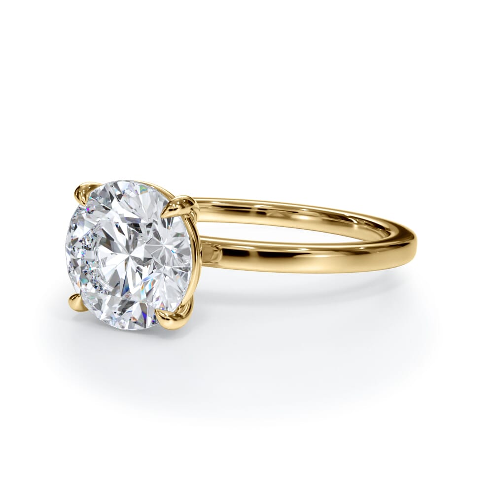 14K Yellow Gold Bellora Solitaire Engagement Ring