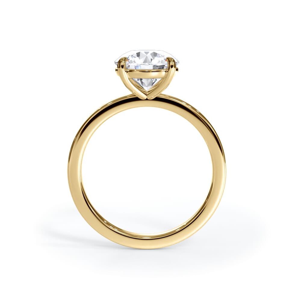 14K Yellow Gold Bellora Solitaire Engagement Ring